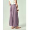 GYS Bamboo Viscose Women’s Pajama Bottoms Wide Leg Lounge Pants with Pockets(Violet)