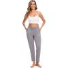 GYS Bamboo Viscose Women’s Pajama Bottoms Wide Waisted Lounge Pants with Pockets