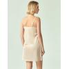 GYS Full Slip for Women Under Dress Non Cling Anti-Static Adjustable Spaghetti Strap Basic Cami Slip Dress(Beige)