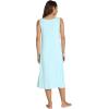 GYS Sleeveless Nightgowns for Women Soft Bamboo Viscose Night Shirts Tank Sleepwear with Pockets Long Sleep Dress(Aqua)