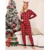 GYS Viscose from Bamboo Pajama Sets for Women Long Sleeve Sleepwear Soft Christmas Pjs Lounge Sets(Black Red Plaid)