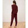 GYS Viscose from Bamboo Pajama Sets for Women Long Sleeve Sleepwear Soft Christmas Pjs Lounge Sets(Ficus Red)