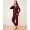 GYS Viscose from Bamboo Pajama Sets for Women Long Sleeve Sleepwear Soft Christmas Pjs Lounge Sets(Ficus Red)