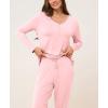 GYS Viscose from Bamboo Pajama Sets for Women Long Sleeve Sleepwear Soft Christmas Pjs Lounge Sets(Pink)