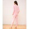 GYS Viscose from Bamboo Pajama Sets for Women Long Sleeve Sleepwear Soft Christmas Pjs Lounge Sets(Pink)