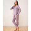 GYS Viscose from Bamboo Pajama Sets for Women Long Sleeve Sleepwear Soft Christmas Pjs Lounge Sets(Violet)