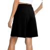 GYS Women’s Bamboo Viscose Pajama Shorts – Super Soft Sleep Shorts with Pockets & Elastic Waist(Black)