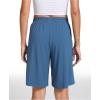 GYS Women’s Bamboo Viscose Pajama Shorts – Super Soft Sleep Shorts with Pockets & Elastic Waist(Blue)