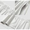 GYS Women’s Bamboo Viscose Pajama Shorts – Super Soft Sleep Shorts with Pockets & Elastic Waist(Light Grey)