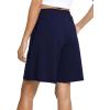 GYS Women’s Bamboo Viscose Pajama Shorts – Super Soft Sleep Shorts with Pockets & Elastic Waist(Navy)