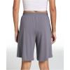 GYS Women’s Bamboo Viscose Pajama Shorts – Super Soft Sleep Shorts with Pockets & Elastic Waist(Reddish Grey)