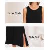 GYS Womens Bamboo Viscose Sleeveless Long Nightgowns(Black)