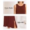 GYS Womens Bamboo Viscose Sleeveless Long Nightgowns(Brick Red)