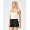 GYS Womens Pajama Shorts Drawstring Waist Lounge Shorts with Pockets, Viscose Made from Bamboo(Black)