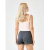 GYS Womens Pajama Shorts Drawstring Waist Lounge Shorts with Pockets, Viscose Made from Bamboo(Charoal)
