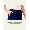 GYS Womens Pajama Shorts Drawstring Waist Lounge Shorts with Pockets, Viscose Made from Bamboo(Navy)