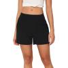 GYS Bamboo Viscose Pajama Shorts for Women, Casual Micro Mini Lounge Shorts, Soft Comfy Sleep Bottoms(Black)