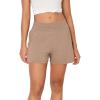 GYS Bamboo Viscose Pajama Shorts for Women, Casual Micro Mini Lounge Shorts, Soft Comfy Sleep Bottoms(Camel)