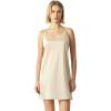 GYS Full Slip for Women Under Dress Non Cling Anti-Static Adjustable Spaghetti Strap Basic Cami Slip Dress(Beige)