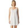 GYS Full Slip for Women Under Dress Non Cling Anti-Static Adjustable Spaghetti Strap Basic Cami Slip Dress(White)