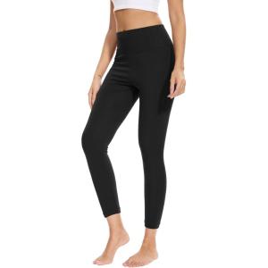 GYS Bamboo Viscose Leggings for Women, High Waisted Workout Gym Yoga Pants, Soft Stretchy Leggings Pants Sweatpants(Black)
