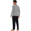 GYS Bamboo Viscose Men’s Pajama Sets Soft Long Sleeve Lounge Sets with Pockets