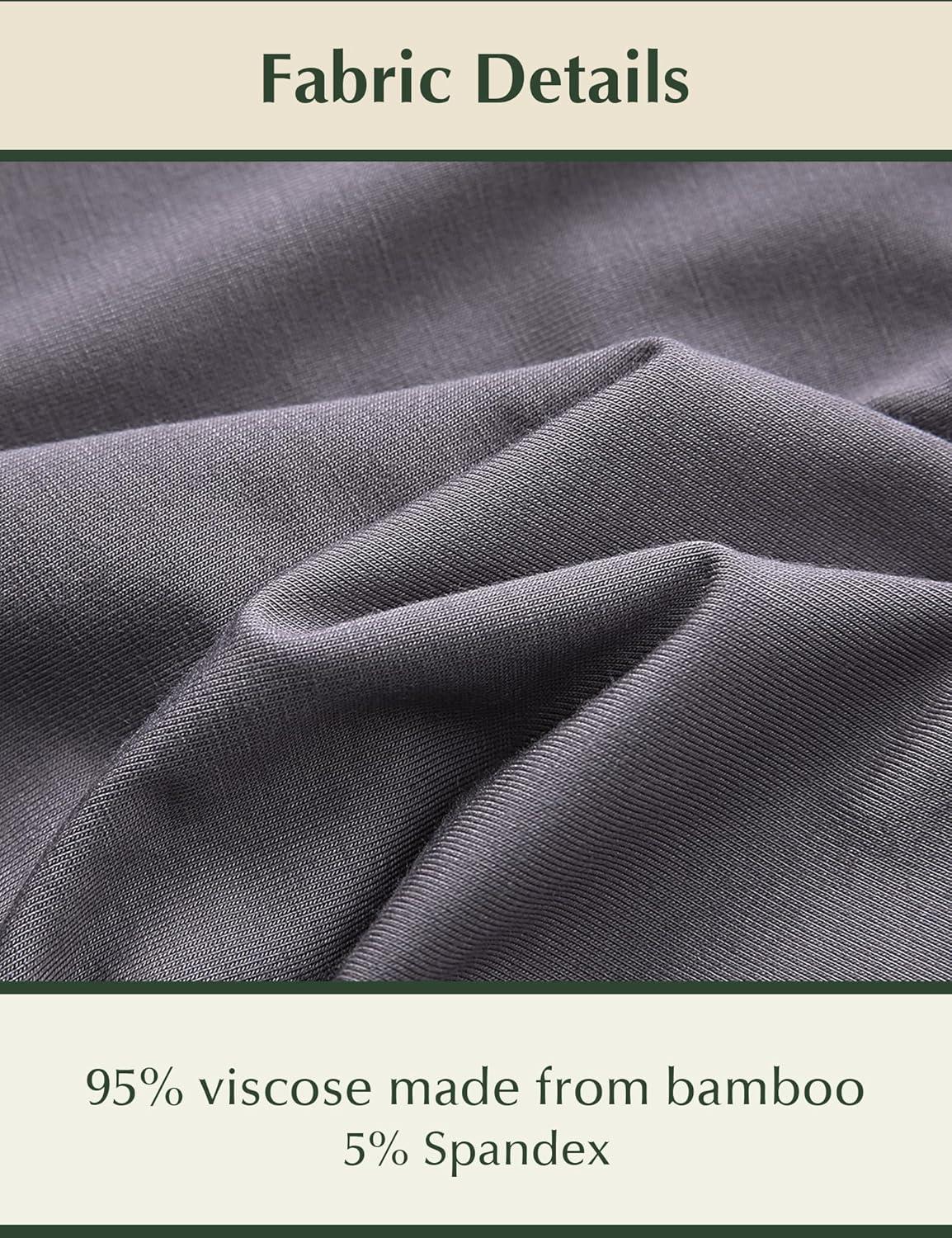 imageGYS Bamboo Viscose Womens Pajama Sets Tank Top With Shorts 2 Pieces Lounge SetsPurplish Grey