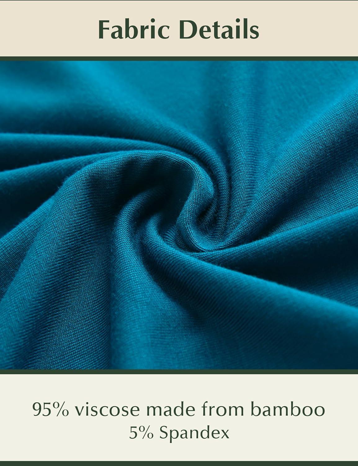 imageGYS Bamboo Viscose Womens Pajama Sets Tank Top With Shorts 2 Pieces Lounge SetsTeal Blue