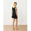 GYS Bamboo Viscose Women’s Pajama Sets Tank Top With Shorts 2 Pieces Lounge Sets(Black)