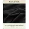 GYS Bamboo Viscose Women’s Pajama Sets Tank Top With Shorts 2 Pieces Lounge Sets(Black)