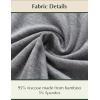 GYS Bamboo Viscose Women’s Pajama Sets Tank Top With Shorts 2 Pieces Lounge Sets(Heather Grey)