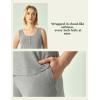 GYS Bamboo Viscose Women’s Pajama Sets Tank Top With Shorts 2 Pieces Lounge Sets(Heather Grey)