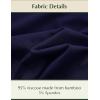 GYS Bamboo Viscose Women’s Pajama Sets Tank Top With Shorts 2 Pieces Lounge Sets(Navy)