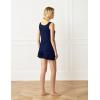 GYS Bamboo Viscose Women’s Pajama Sets Tank Top With Shorts 2 Pieces Lounge Sets(Navy)