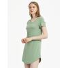 GYS Bamboo Viscose Nightgown for Women Sleepwear Soft Comfy Pajama Dress Short Sleeve Nightshirt Plus Size S-4X(Loden Frost)