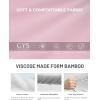 GYS Bamboo Viscose Nightgowns for Women Short Sleeve Crewneck Sleep Shirt(Pink)