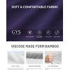 GYS Bamboo Viscose Nightgowns for Women Short Sleeve Crewneck Sleep Shirt(Purple)