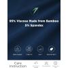 GYS Bamboo Viscose Nightgowns for Women Short Sleeve Sleep Shirts Crew Neck Sleepwear Soft Ladies Pajama Dress(Ink Blue)