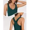 GYS Bamboo Viscose Sleeveless Nightgowns for Women V-neck Wide Strap Sleep Shirt(Peacock Green)