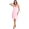 GYS Bamboo Viscose Sleeveless Nightgowns for Women V-neck Wide Strap Sleep Shirt(Pink)
