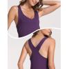 GYS Bamboo Viscose Sleeveless Nightgowns for Women V-neck Wide Strap Sleep Shirt(Purple)