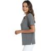 GYS Bamboo Viscose T Shirts for Women, Soft Short Sleeve Pajama Shirt Lounge Top, Comfy Casual Tee(Dark Heather Grey)
