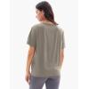GYS Bamboo Viscose T Shirts for Women, Soft Short Sleeve Pajama Shirt Lounge Top, Comfy Casual Tee(Taupe)