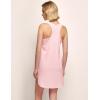 GYS Bamboo Viscose Women’s Nightgowns U-Neck Sleeveless Soft Tank Night Dress(Pink)