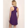 GYS Bamboo Viscose Women’s Nightgowns U-Neck Sleeveless Soft Tank Night Dress(Purple)