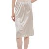 GYS Half Slip for Women Under Dress Silky Underskirt(No Slit – 28” – Beige)