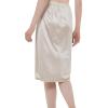 GYS Half Slip for Women Under Dress Silky Underskirt(No Slit – 28” – Beige)