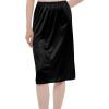 GYS Half Slip for Women Under Dress Silky Underskirt(No Slit – 28” – Black)