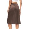 GYS Half Slip for Women Under Dress Silky Underskirt(No Slit – 28″ – Espresso)