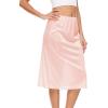 GYS Half Slip for Women Under Dress Silky Underskirt(No Slit – 28″ – Pink)